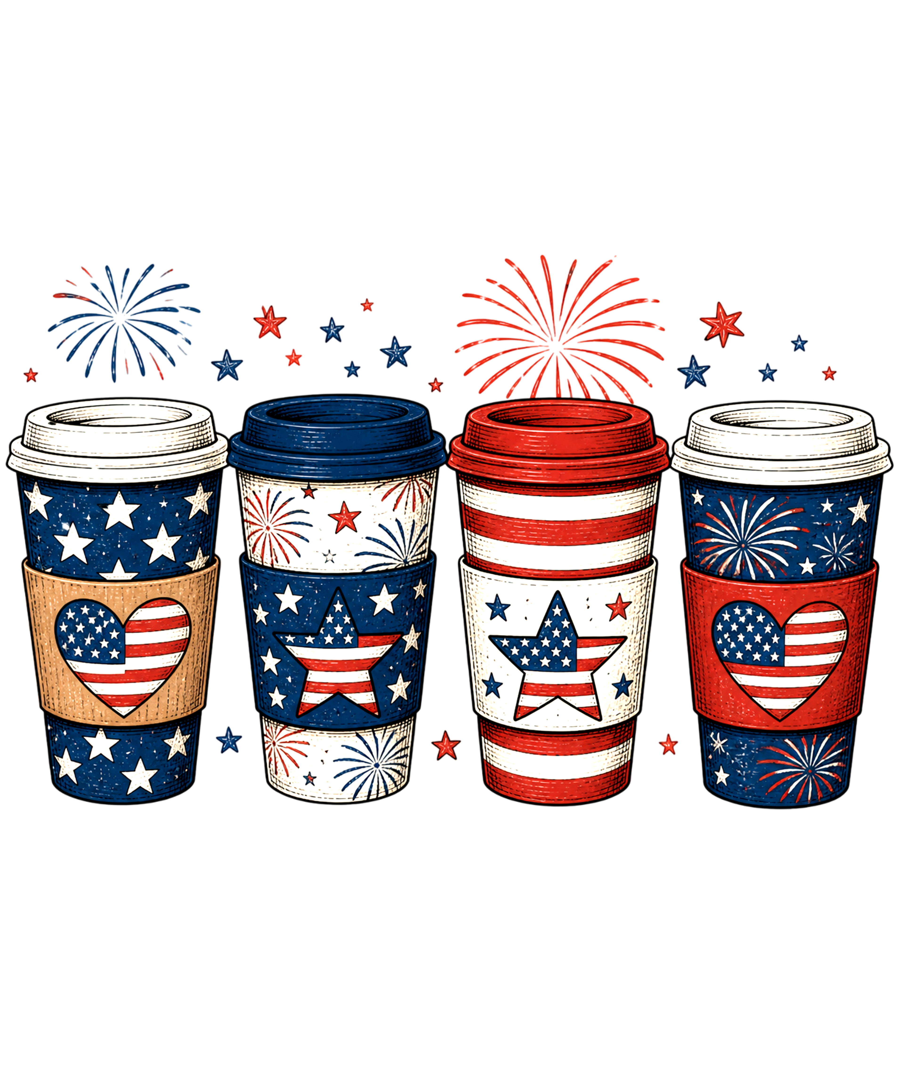 Red, White, and Coffee