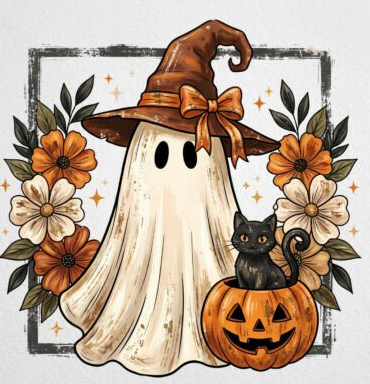 Witchy Ghost and Familiar